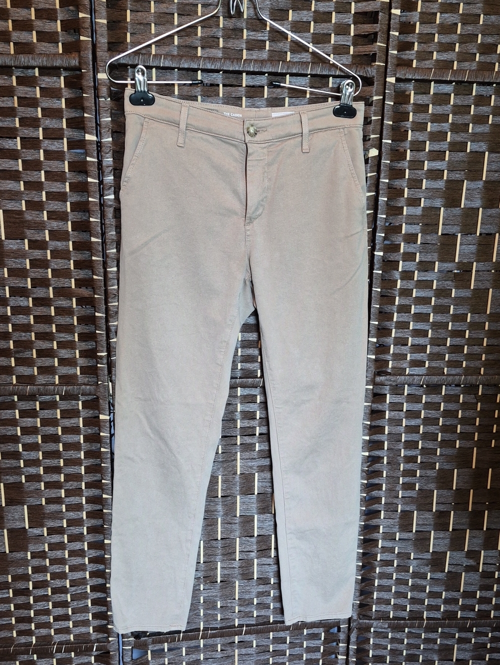 Ag Adriano Goldschmied Slim Straight Chino Pants in Light Tan